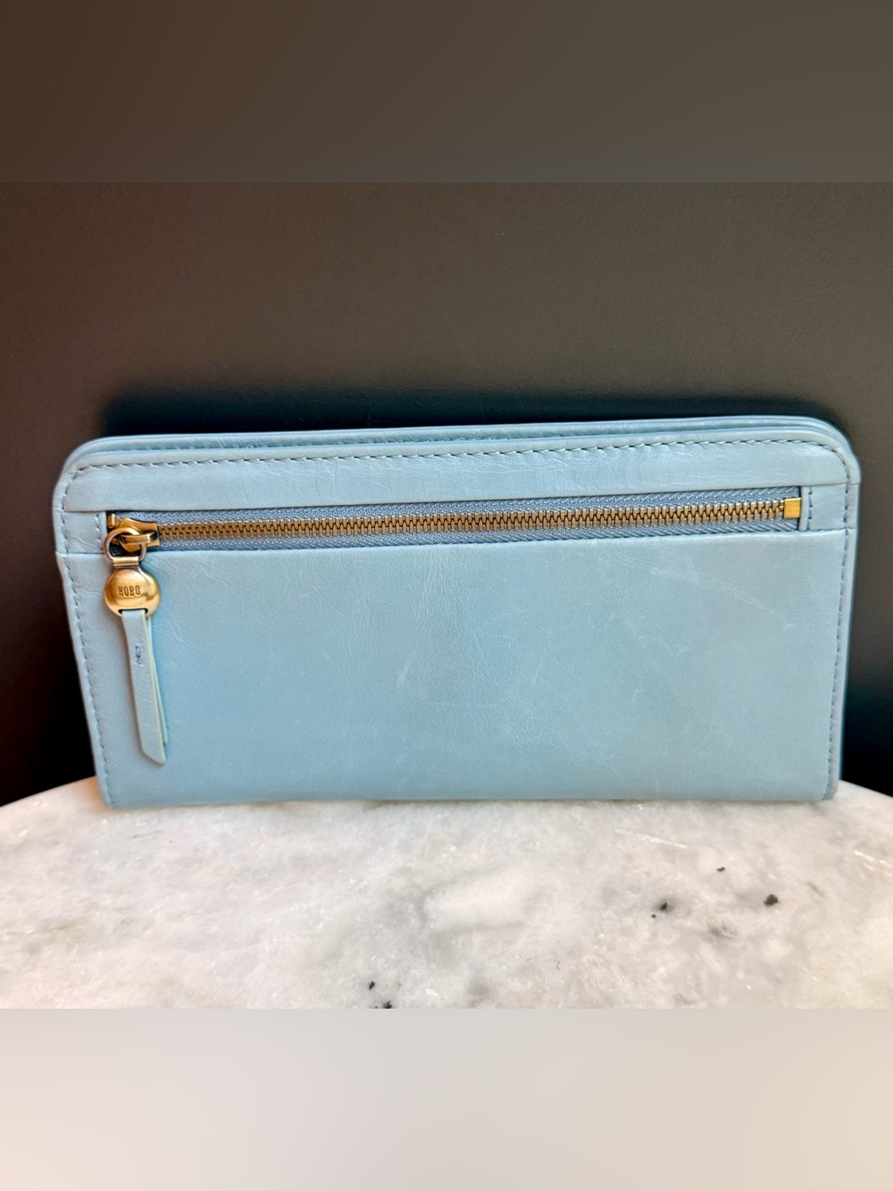 Hobo Angle Continental Wallet in Cornflower Blue 💎 - Picture 2 of 8